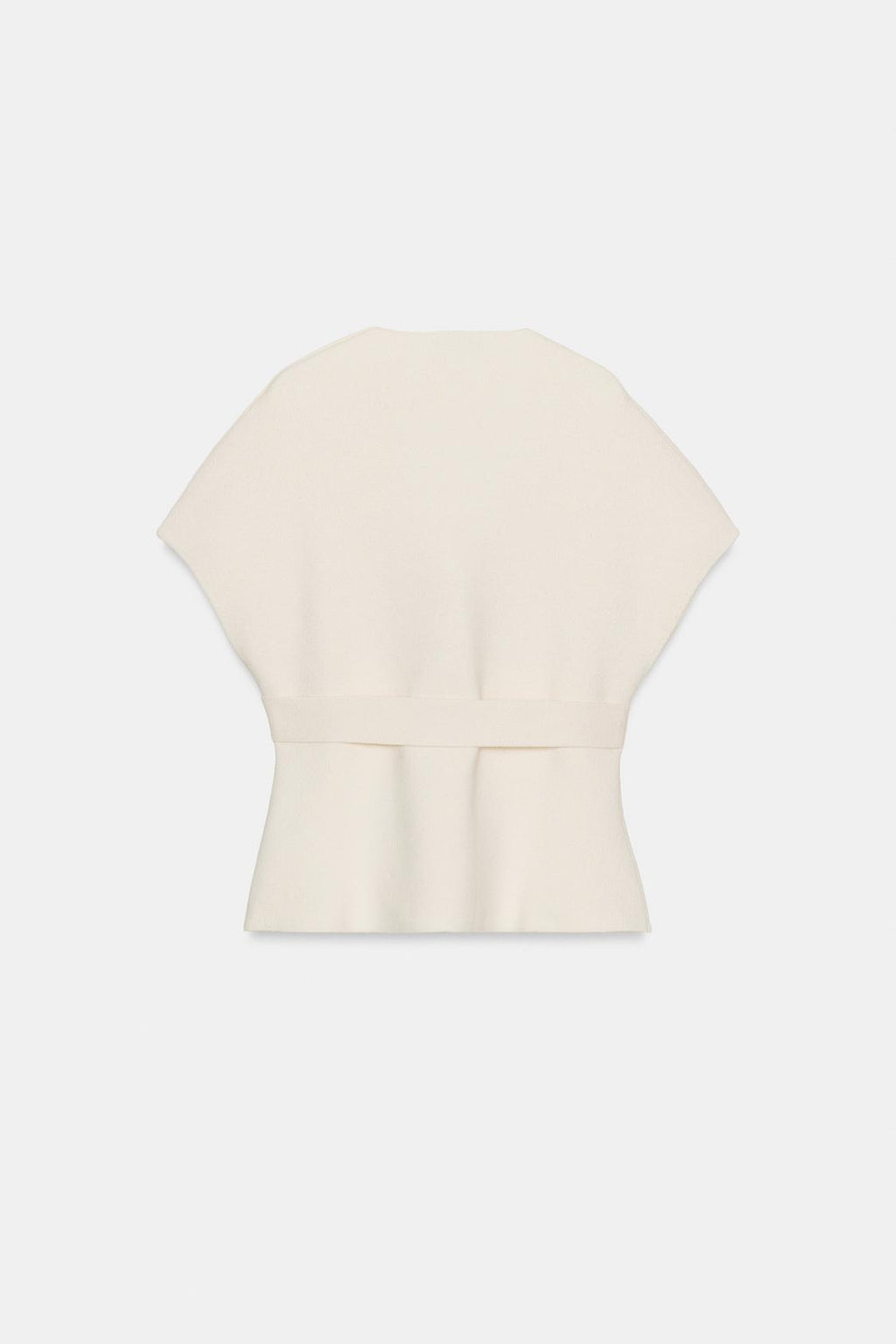 GILET EN MAILLE AVEC CEINTURE